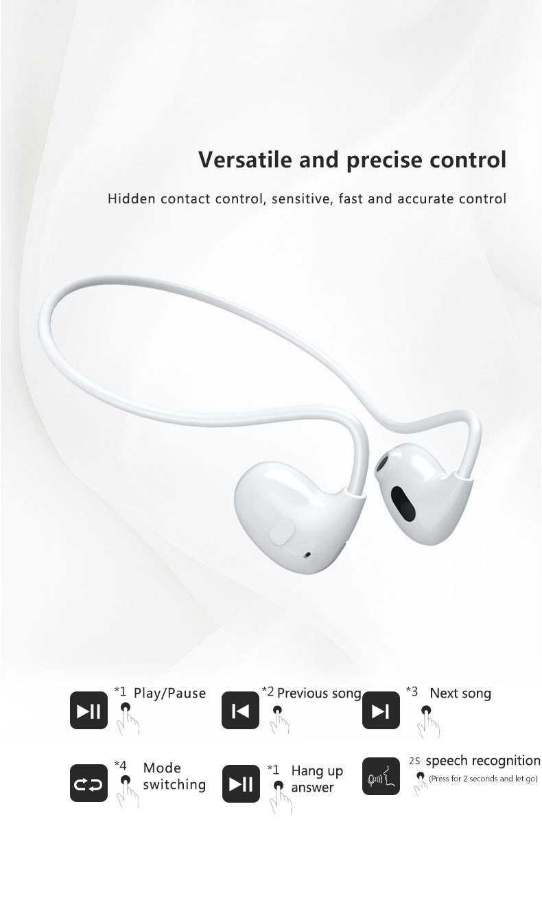 New Neckbands Open Ear Neckband Sports Wireless Headset on Ear Wireless Earphone Earbuds detail