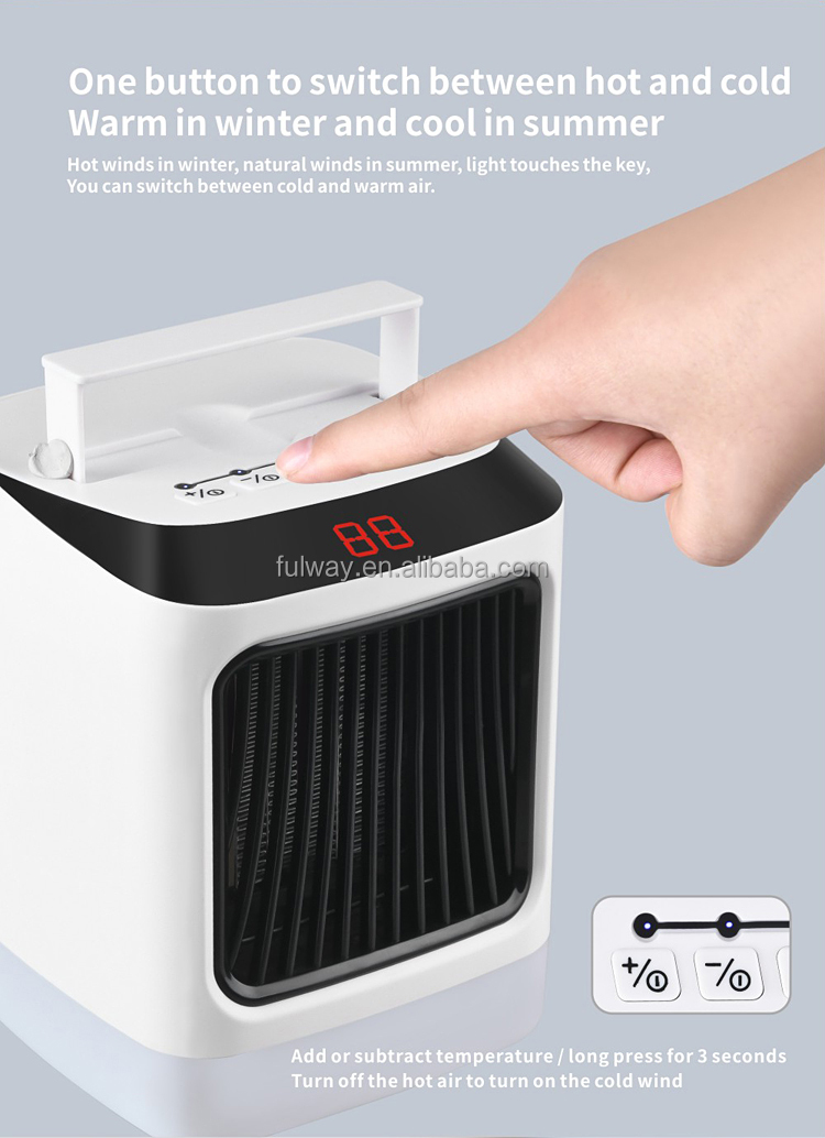Fast Heating Indoor Home Use Portable Electric Heater Fan with Thermostat and Over-protection Winter Heater Fan detail