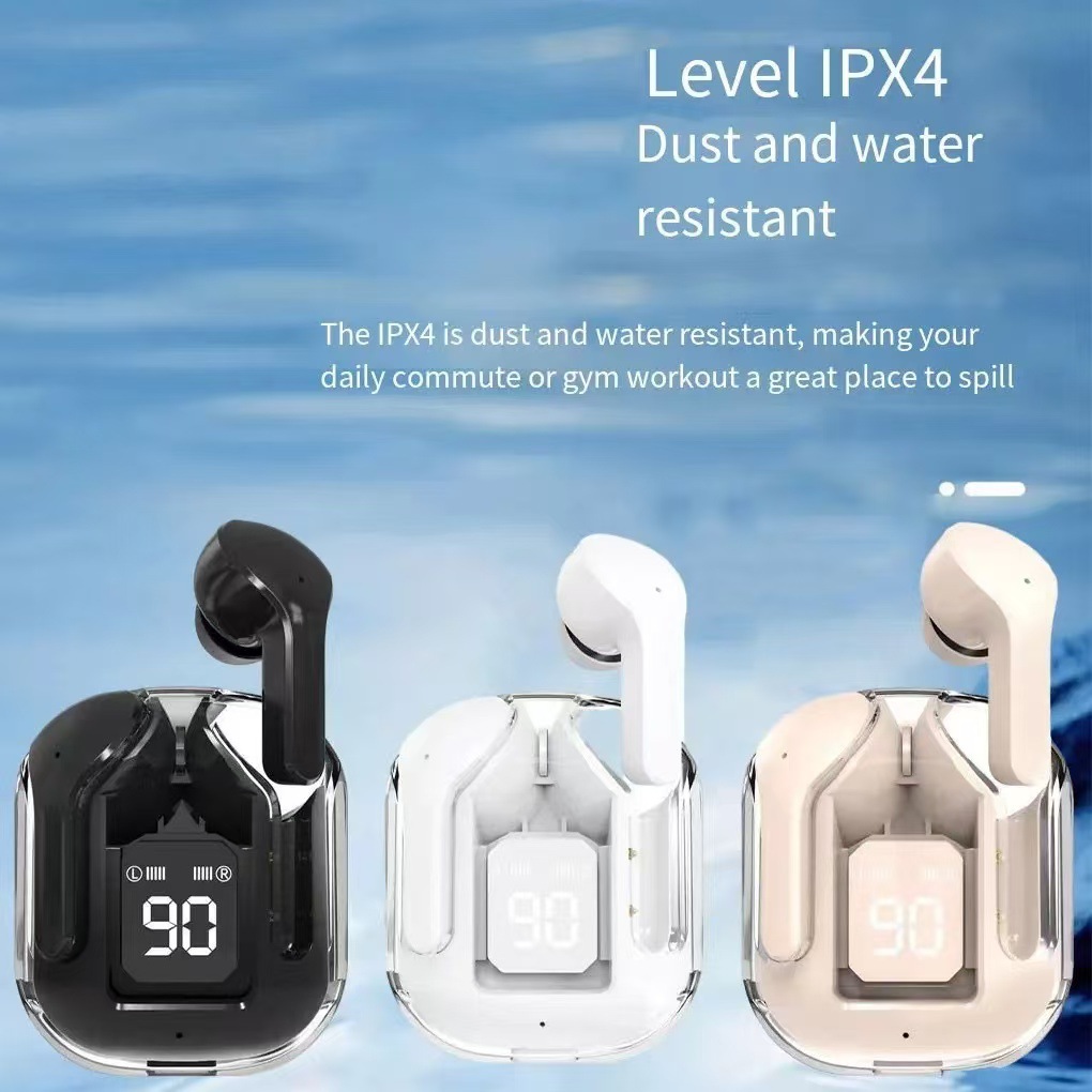 Fashionable Transparent Air31 TWS Earbuds Digital Display Crystal Wireless Earphone Headphone Pods Auriculares Audifonos Air 31 product view