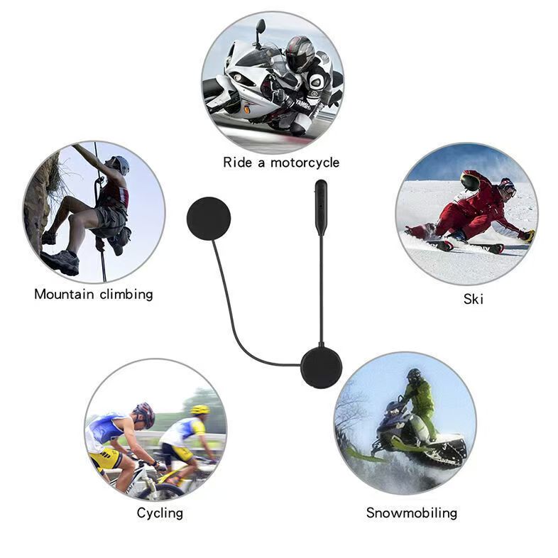 HM-1 Motorcycle Helmet Headset Bluetooth 5.1 EDR Hi-Fi Stereo 20M Range for Riding detail