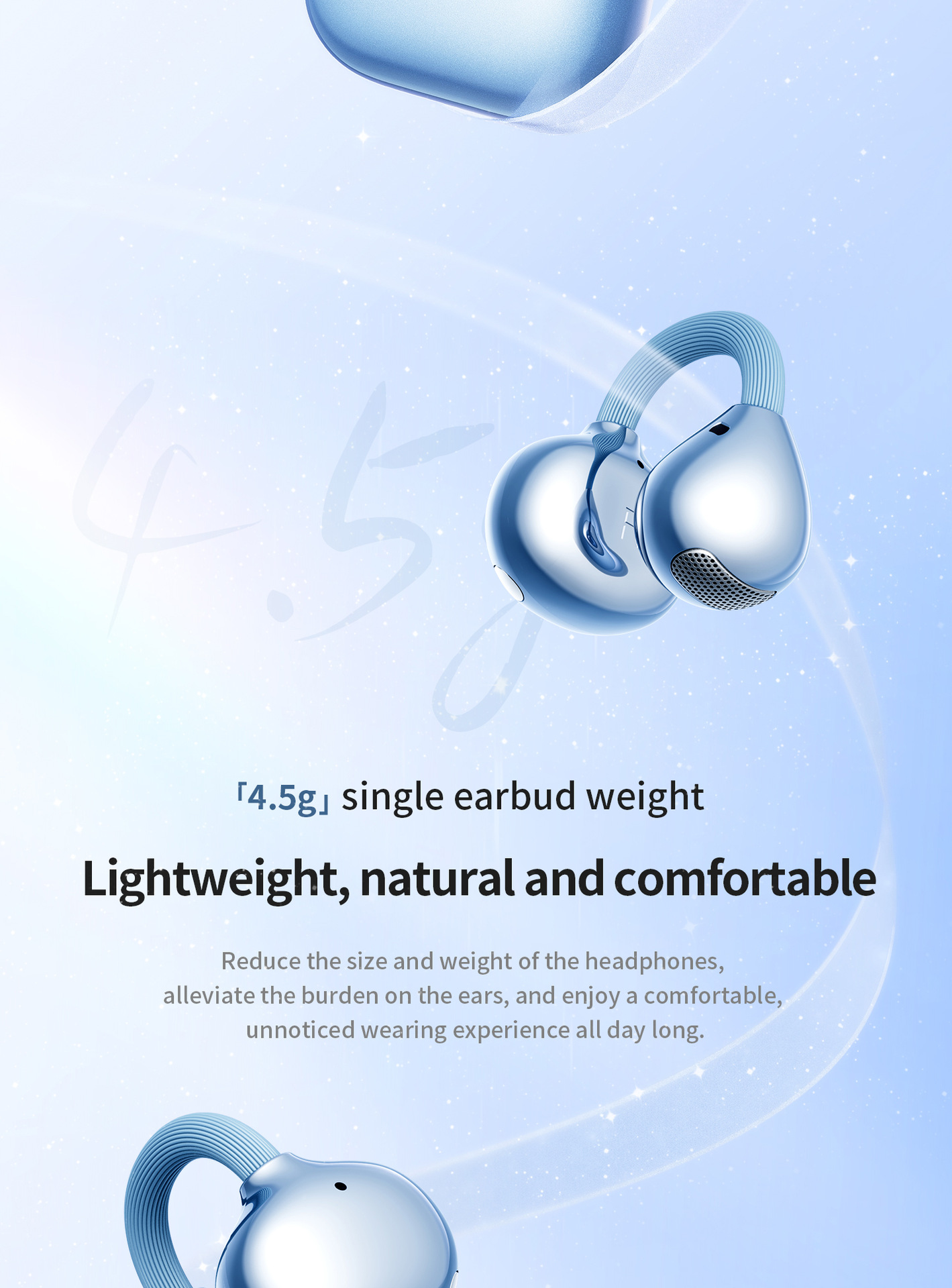 M169 Earbuds Earphone Headphone Hot-Selling Ear Clip Wireless for 6.0 Headset Voice Gesture Control Ultra-long Battery Life High detail