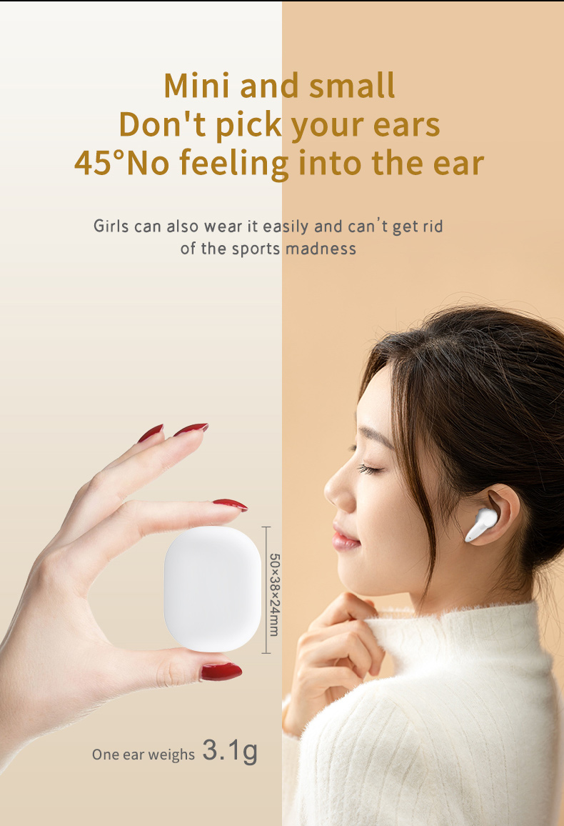 Original P18 TWS Wireless Earbuds BT 5.1 with Digital Display IPX6 Waterproof APT-X Type-C Charging detail