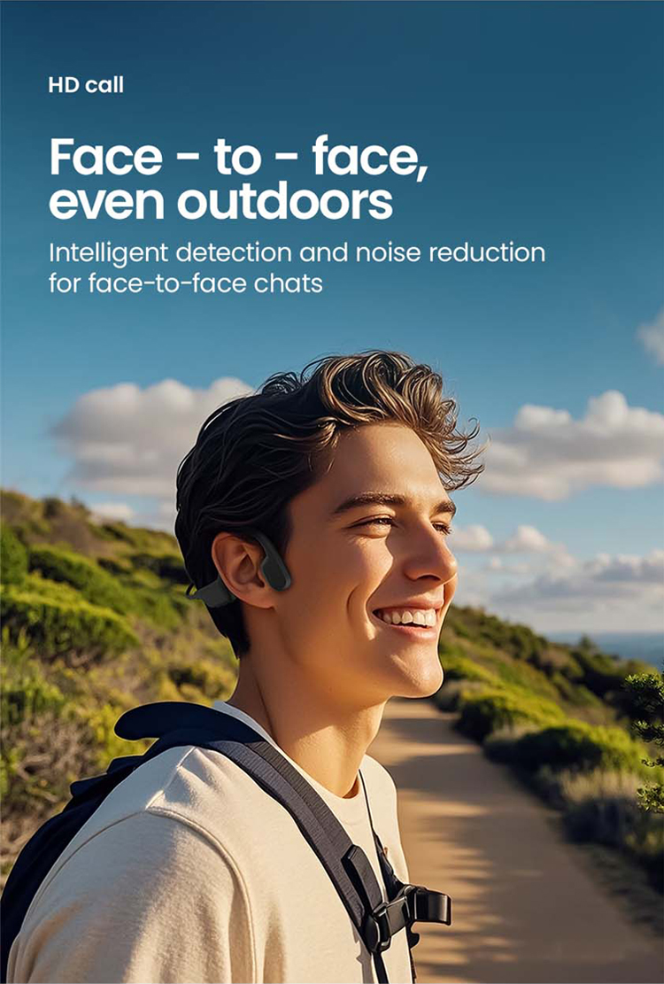 ALOVA New Design Bone Conduction Headphones IP68 Swimming Open Ear Wireless Headset Bluetooth Earphone detail