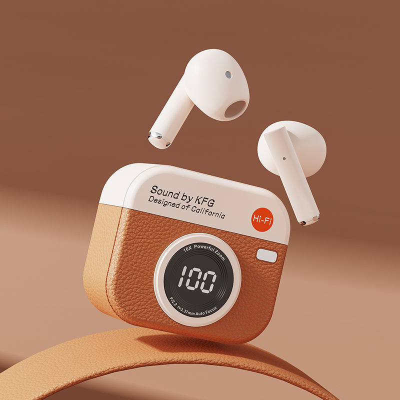LED Battery Wireless Headphones HiFi Stereo Sound Low Latency Touch Control Bluetooth Earbuds In-Ear for Music Calls product view