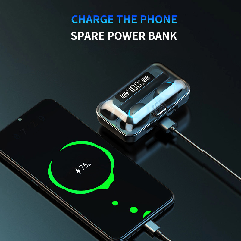 F9 Audifonos Mini Fone De Ouvido True Wireless Touch Control LED Display  Earphone Touch Control Headphone detail