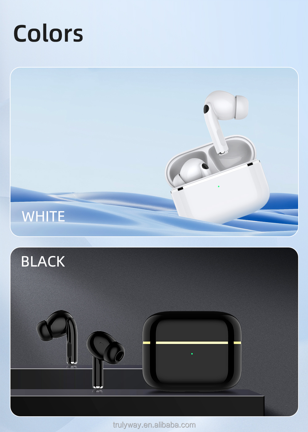 Newly Bluetooth True Wireless Earbuds Headphone Wireless Earphones in Ear Headphones Sports TWS Mini Earphone True Stereo Buds detail