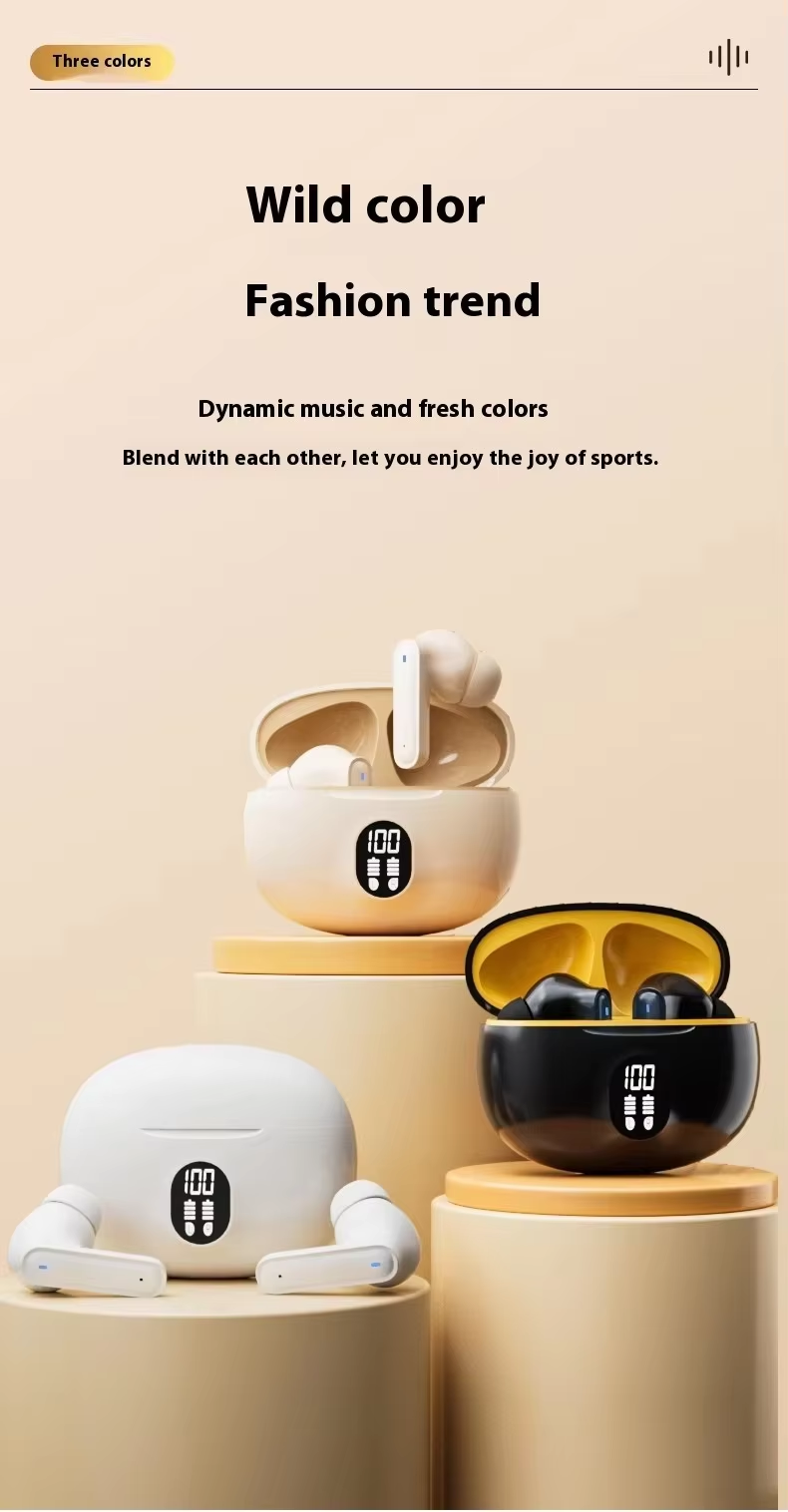 TWS Wireless Earphones New 895B with Dual Ear Touch Stereo Sound and 5.3LED Battery Indicator Light detail