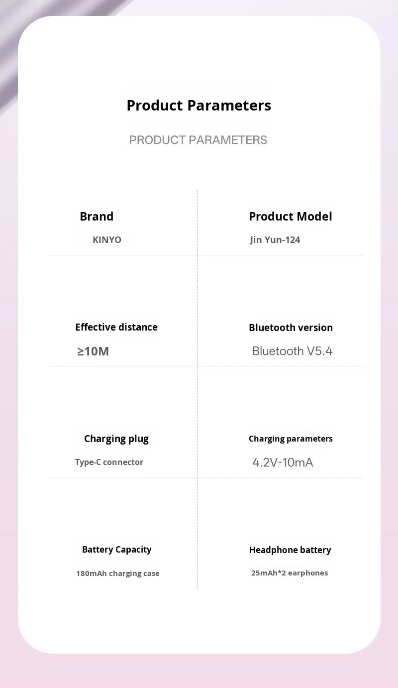 2025 Top Quality Wireless Best New Version Wireless Earphones &Headphone Gaming In-ear Semi-In-Ear detail