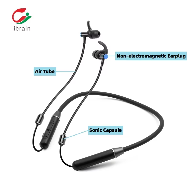 Anti-Radiation Wireless Semi-in-Ear Sport Earbuds Active Noise Cancellation (ANC) IPX2 Waterproof for V4.0 Stereo Sound detail