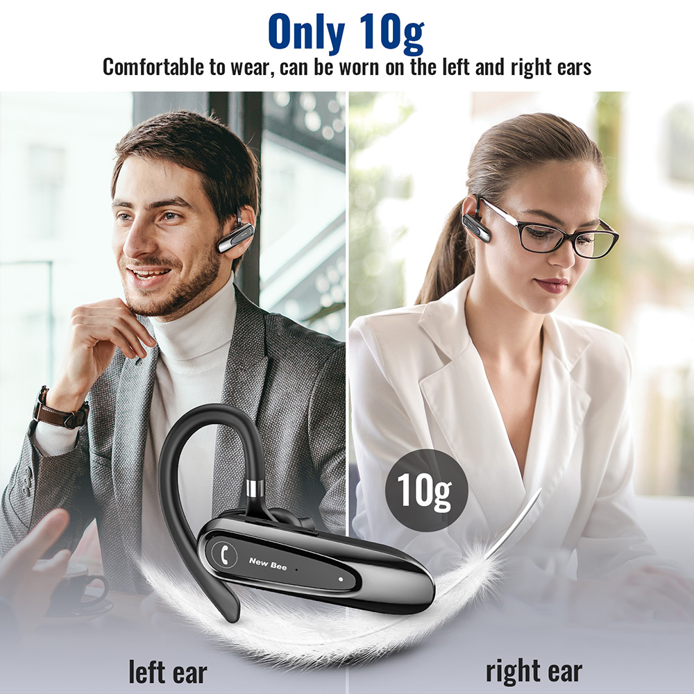 New Arrival New Bee QCC 3020 Chipset Business Headphone Single Ear Wireless  Earphone Headset LC-B45 product view