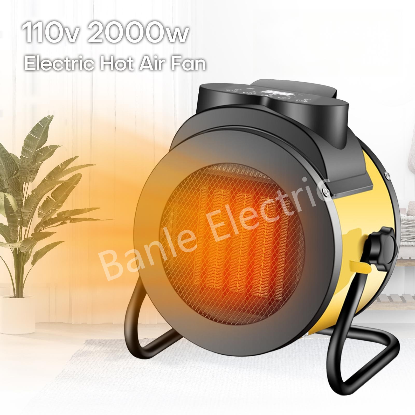 BL-SP1 New Electrostatic Portable 2500-2700V 2000W Metal Warm Air Blower Electric Heater 600-699 ft for Heating detail