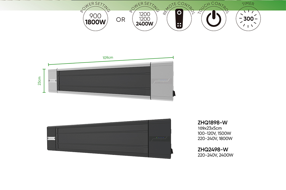 2000w Electric Wall Room Convector Panel Heater detail