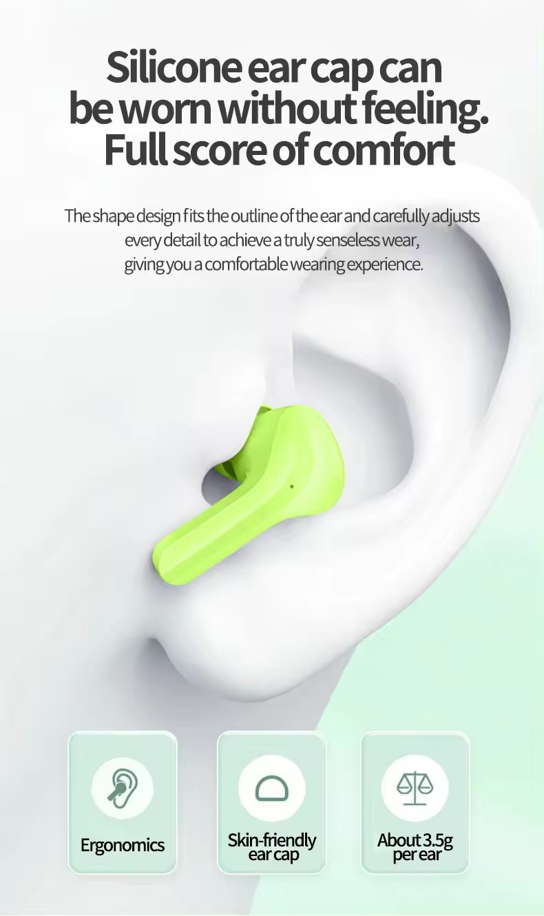 Air31 Newest Digital Display Earphone TWS True Wireless Headphones Waterproof for Music Gaming Sports Headphones detail