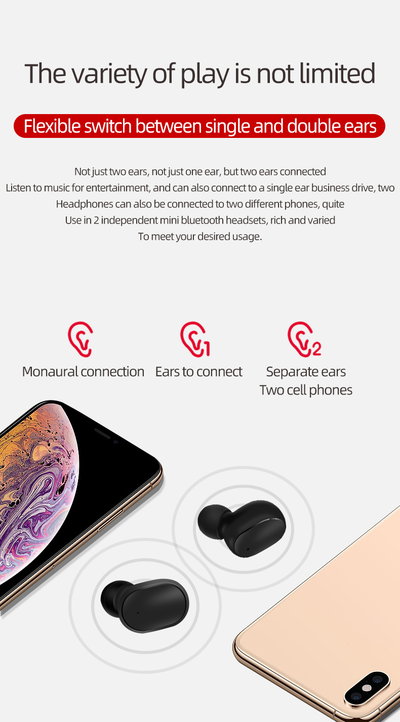 Wireless Earbuds Bluetooth 5.4 Headphones Deep Bass Stereo for AI Clear Calls Earphones In-Ear  Ear Buds for Phone Gaming TWS detail