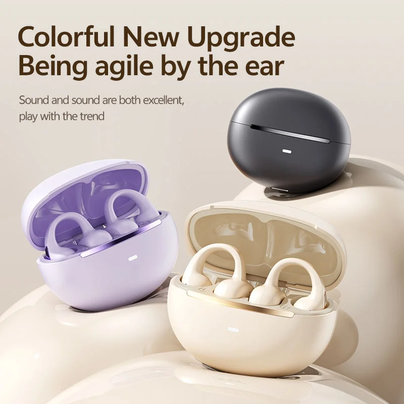 Best Seller M136 Open Ear Clip Earbuds 5.3 Bluetooth Sports Headphones HD Call Noise Cancelling LED Display Audifonos Bluetooth product view