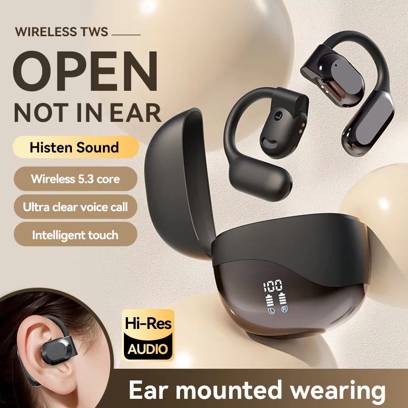 Hot Selling Ai Translator Earbuds 144 Languages Ear Hook Open air Conduction Tws BT Wireless Smart Translate Earphone product view