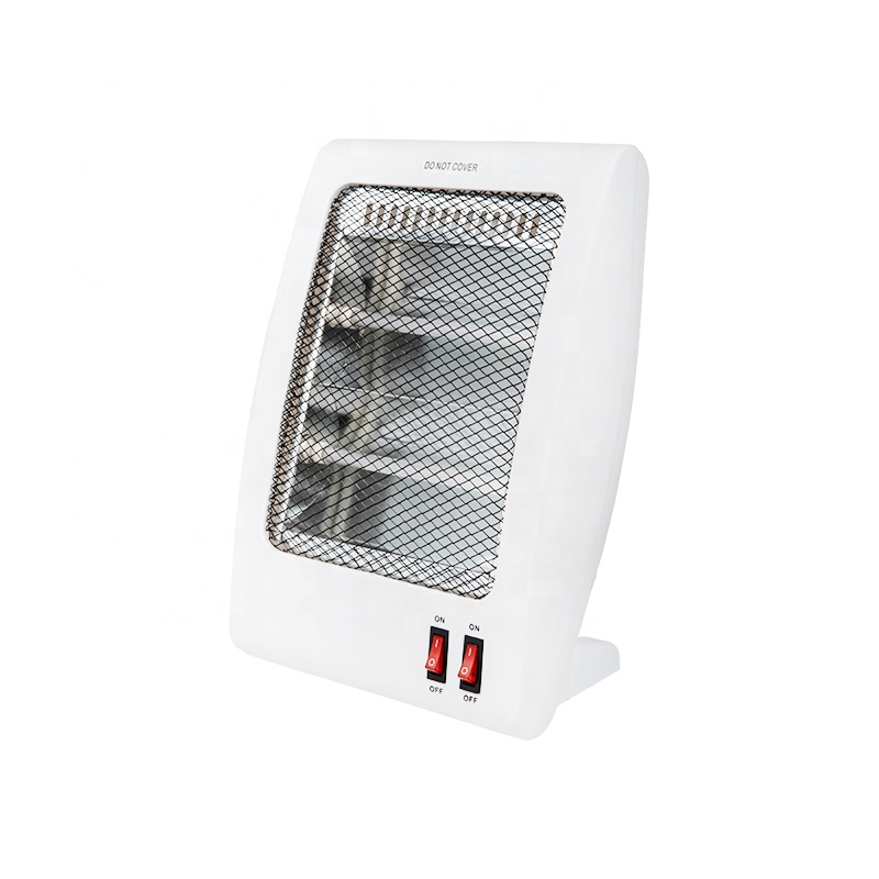 Electric Quartz Infrared Heater 800W Portable 2 Tube Lighting Plastic High Quality Energy Saving Home detail