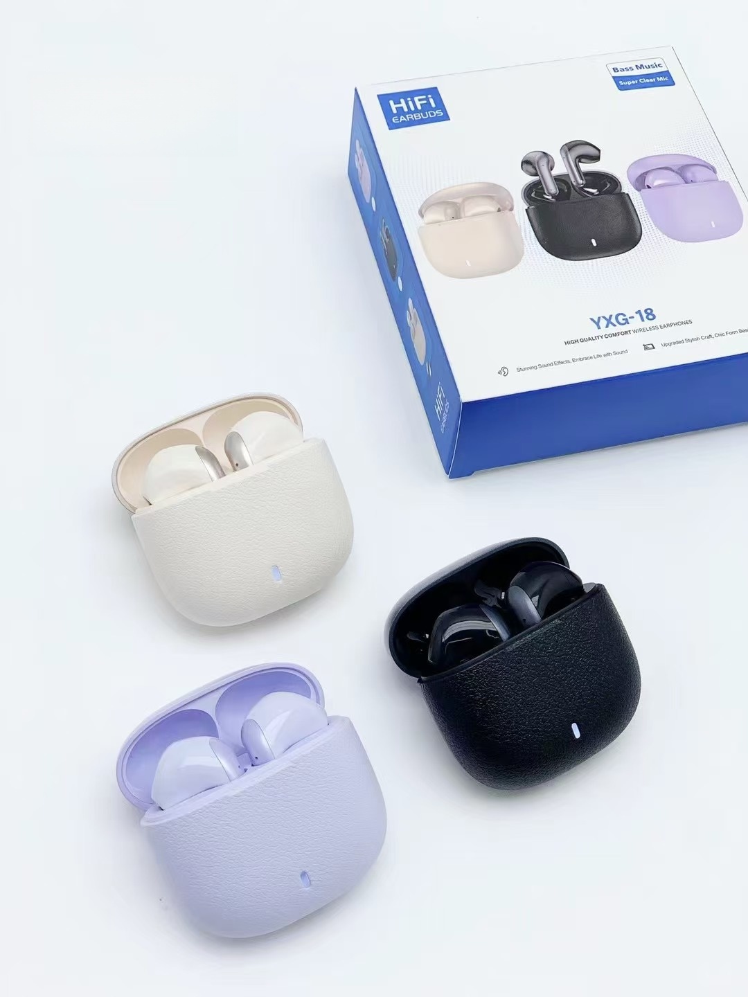 Custom Logo Mini Portable TWS Earbuds 3D Surround Sound Deep Bass Auto Pairing Type C Wireless Headphones detail