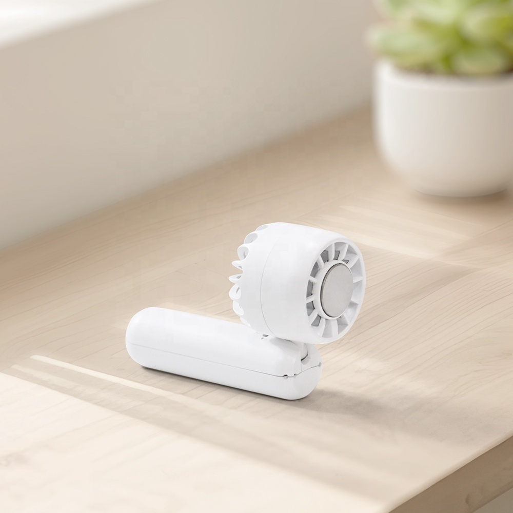 2026 Outdoor Summer Strong Wind Three-Speed Household Handheld Foldable Electric Portable Mini USB Rechargeable Air Cooling Fan product view