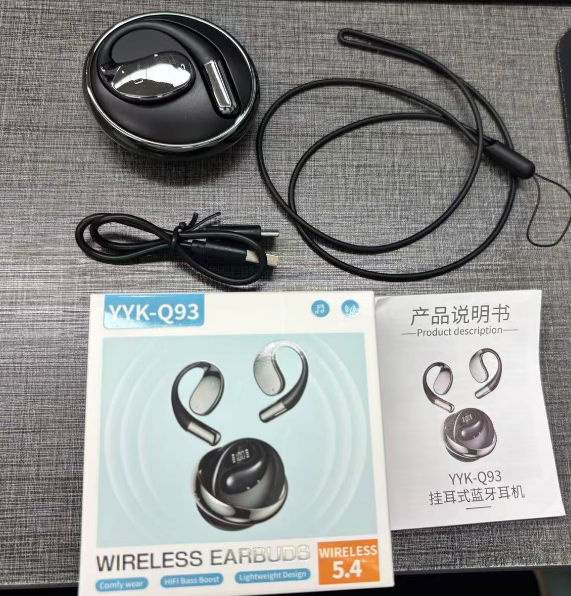 Ai Translator Earbuds Smart Wireless Earphone Sport Earhook Headphones with LED Display NON Noise Cancelling Gaming Headset detail