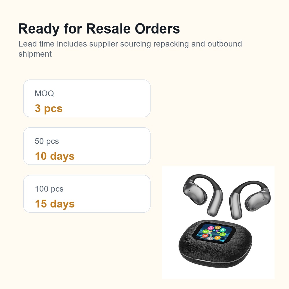 Wireless Bluetooth Earbuds Touch Screen Headphones product view