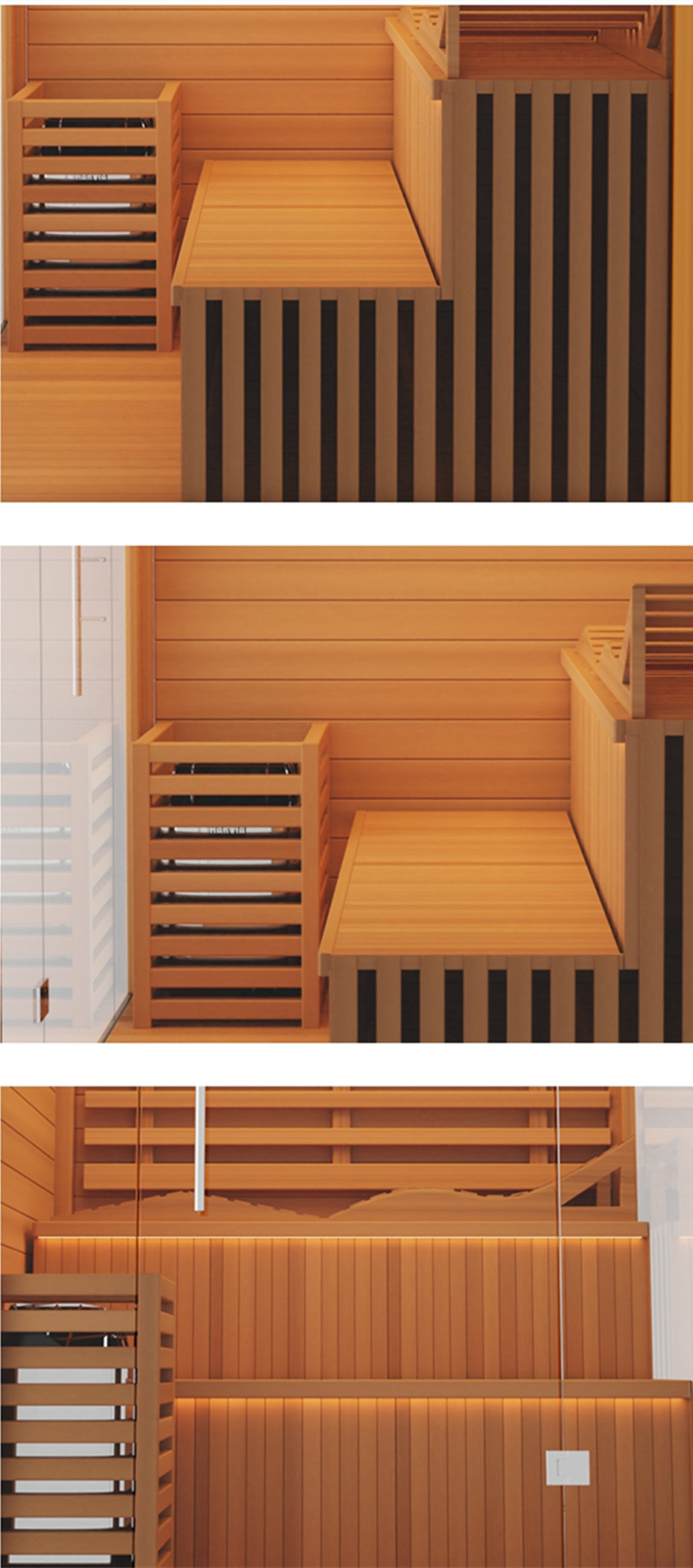 Top Selling 3 Person Hemlock and Full Spectrum Heaters with Light for Sale detail