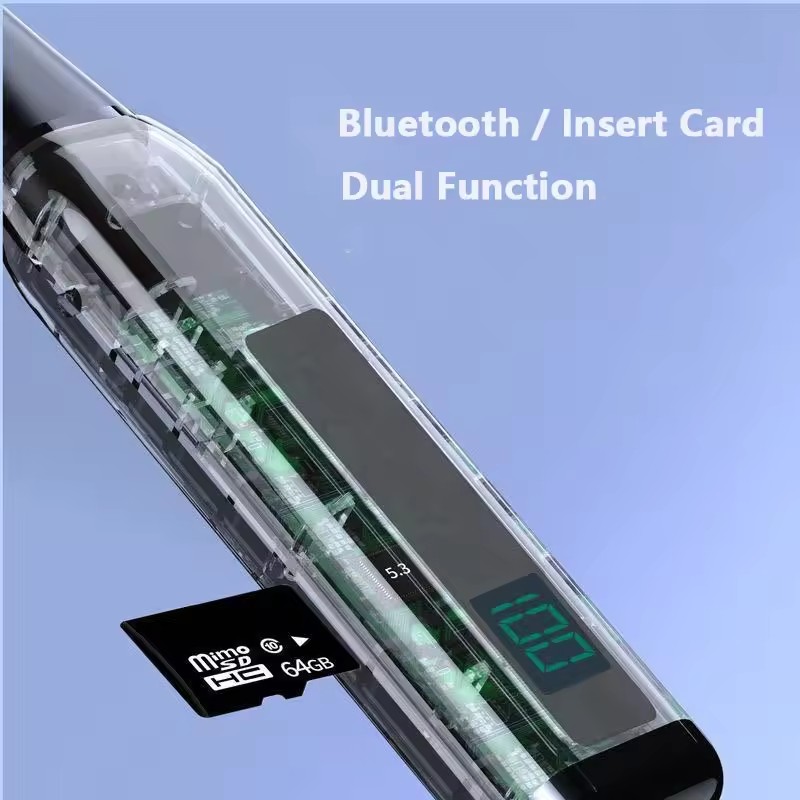 S-06 Transparent Wireless Earphones Magnet Neckband Headphones Sports Earphone Digital Display for Gaming Sport Stereo Headset detail