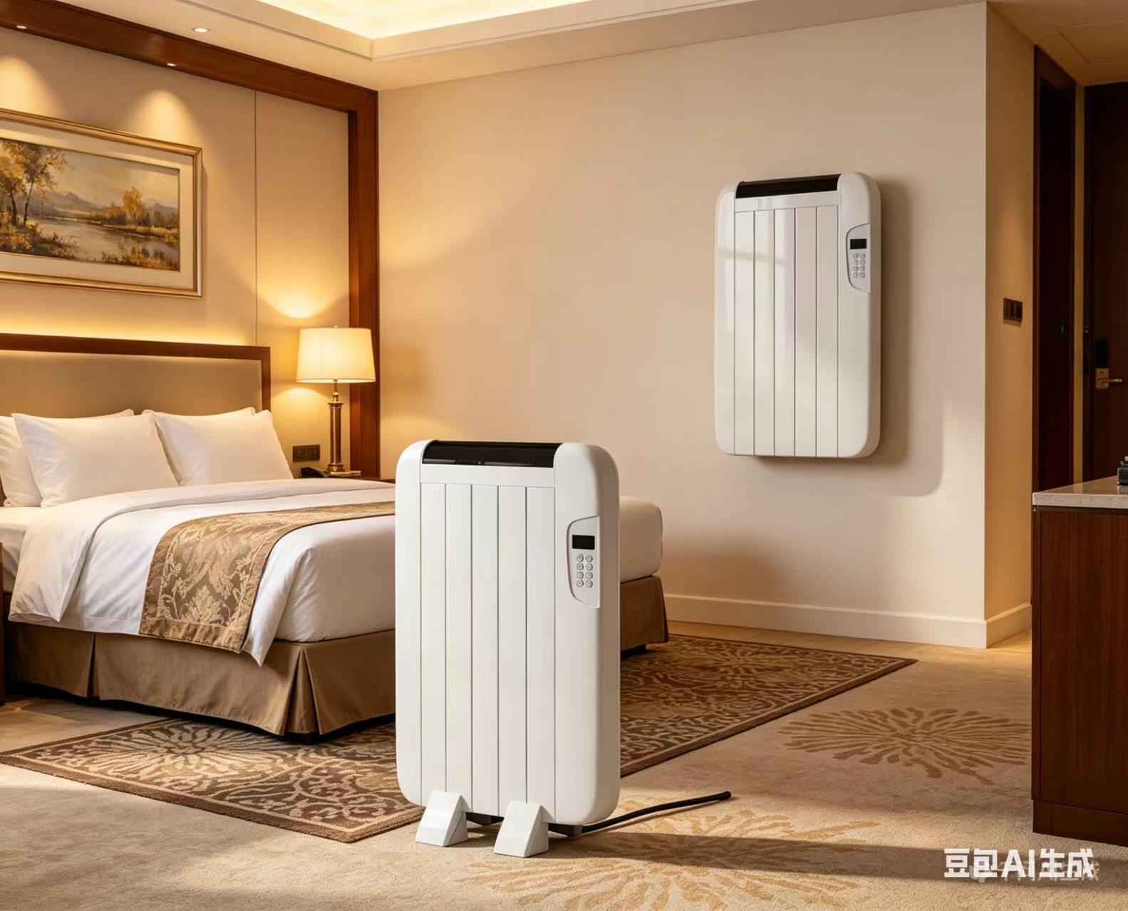 Mini Plastic PTC Fan Heater 600W with Adjustable Thermostat Remote Control Energy Efficient Class a Silent & Safe for Home Use detail