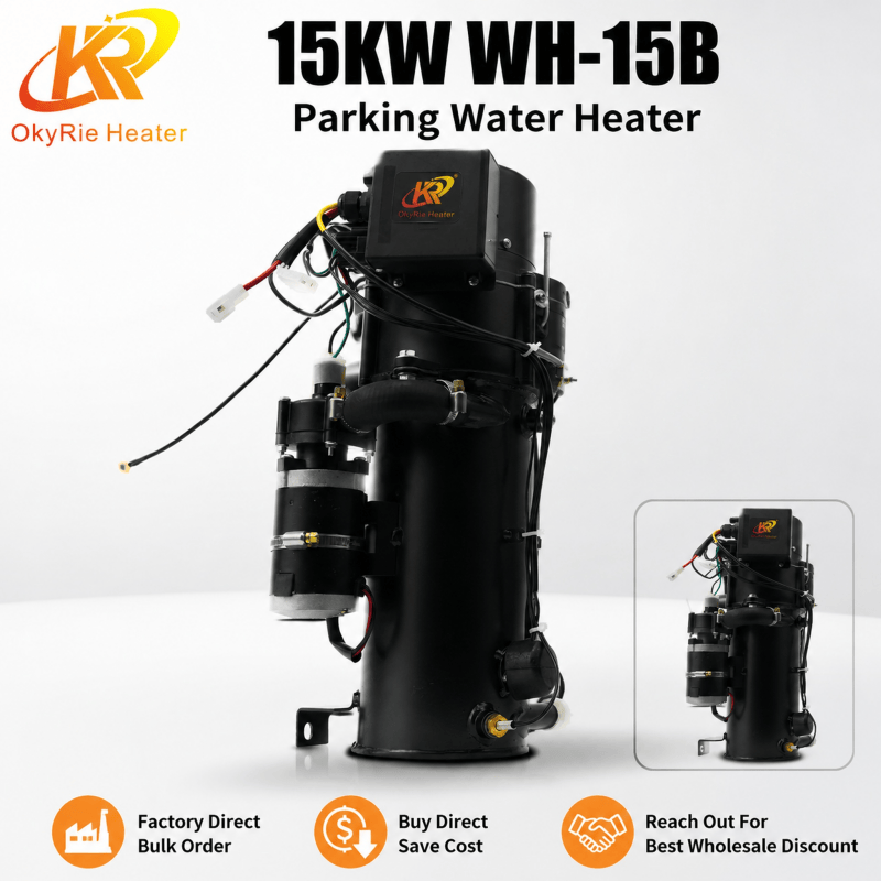 OkyRie WH-15B 15KW Diesel Only Hydronic Parking Heater Defrost Cabin Window Warm Engine Heavy Machinery Heater detail