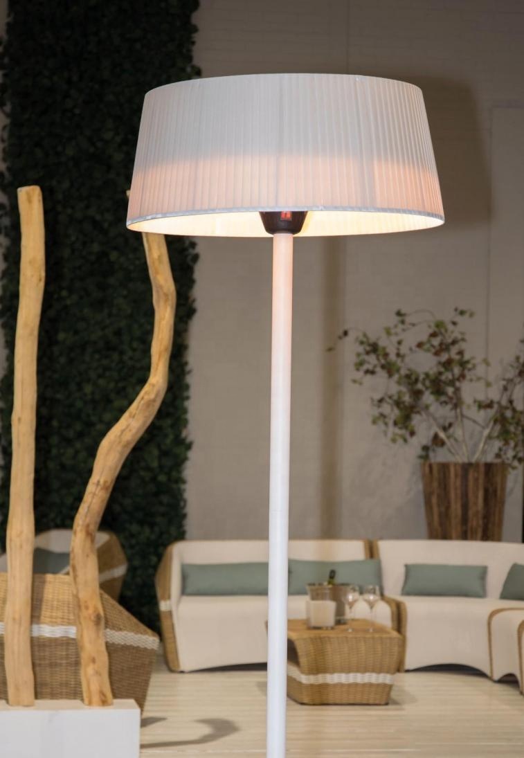 Hot Sale Safety 2000W Outdoor Electric Heater with Fabric Lamp Shade IPX4 Waterproof Remote Control detail