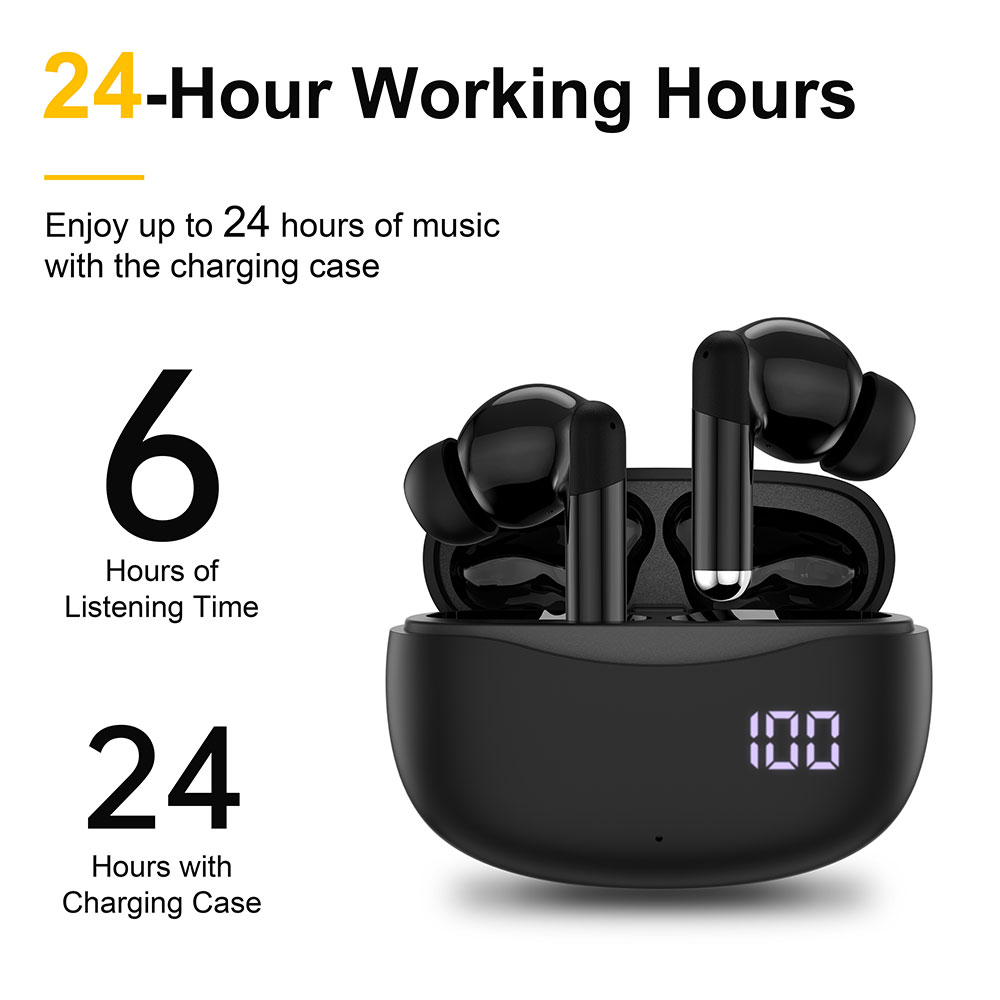 Wireless in Ear Earphones for Sports Gaming Travel Stereo Sound Comfortable Wear Lightweight TWS Headset Hifi Audio product view
