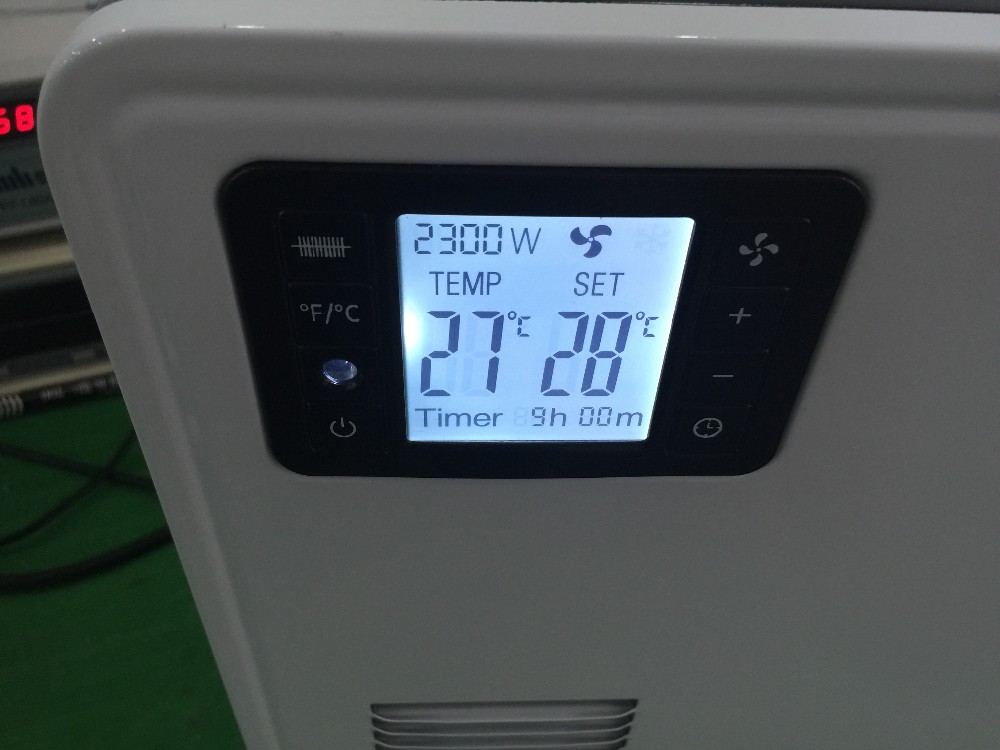 DL07/DL07D Portable Electric Convector Heater with 2300W /  with Remote Control ,LCD Display Turbo Fan and 24 Hours Timer detail