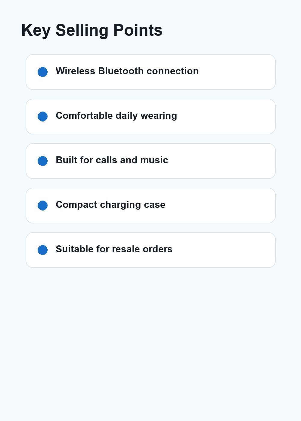 Wireless Bluetooth Earbuds Touch Screen Headphones detail