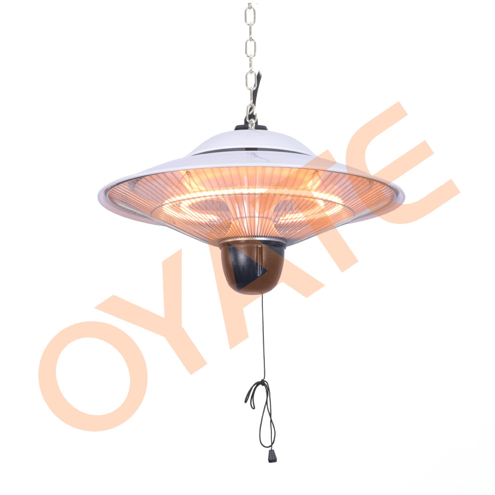 1200W/1500W Suspended Infrared Ceiling Heater Pull Switch Electric Heater for Outdoor Cafe Open Terrace Heating product view