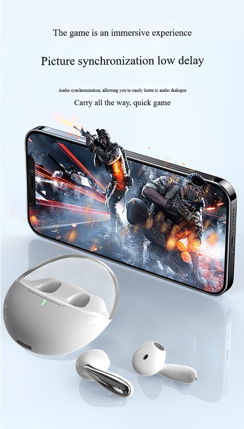 Earbuds with Active Noise Cancellation Low Latency Type-C Charging Long Play Time Stereo Sound Wireless Earphones detail