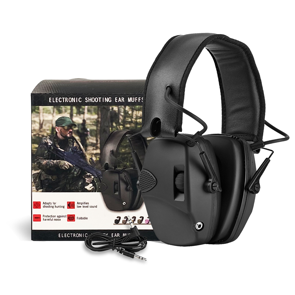 ZH Noise Cancelling Wireless Earmuff Headphones Amplification 27dB Noise Reduction 350 Hours Battery Life CE Certified for product view