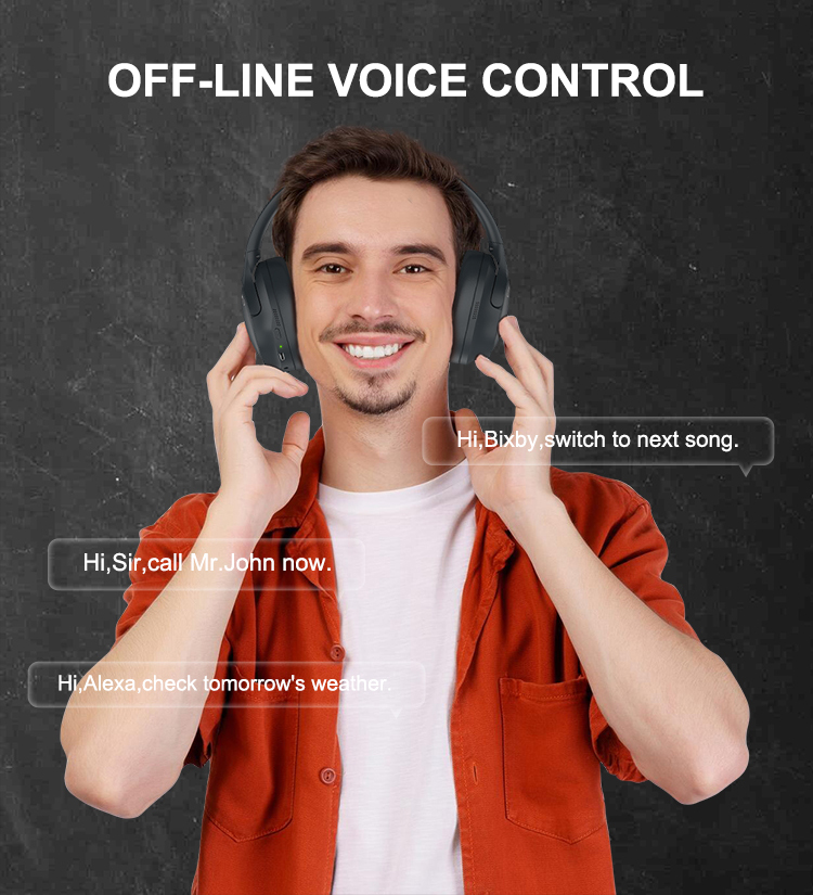 6.0 Customize Logo Wireless Earphones Headset Over-ear Headphones detail