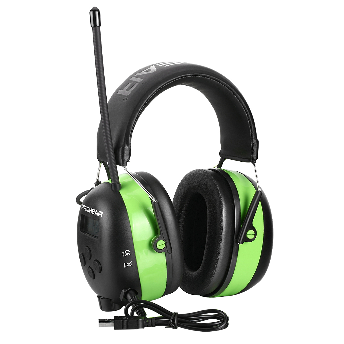 Best Electronic Hearing Protection Earmuffs Bluetooth 5.4 Noise-Canceling Foldable Design Rechargeable ABS Material NRR 25dB detail