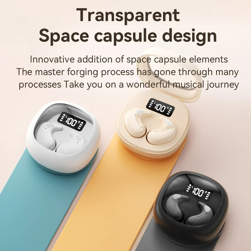 Hot Selling Trending K69 Open-Ear Bone Conduction Wireless Sports Earphone for JL LED IPX5 Waterproof Touch Control detail