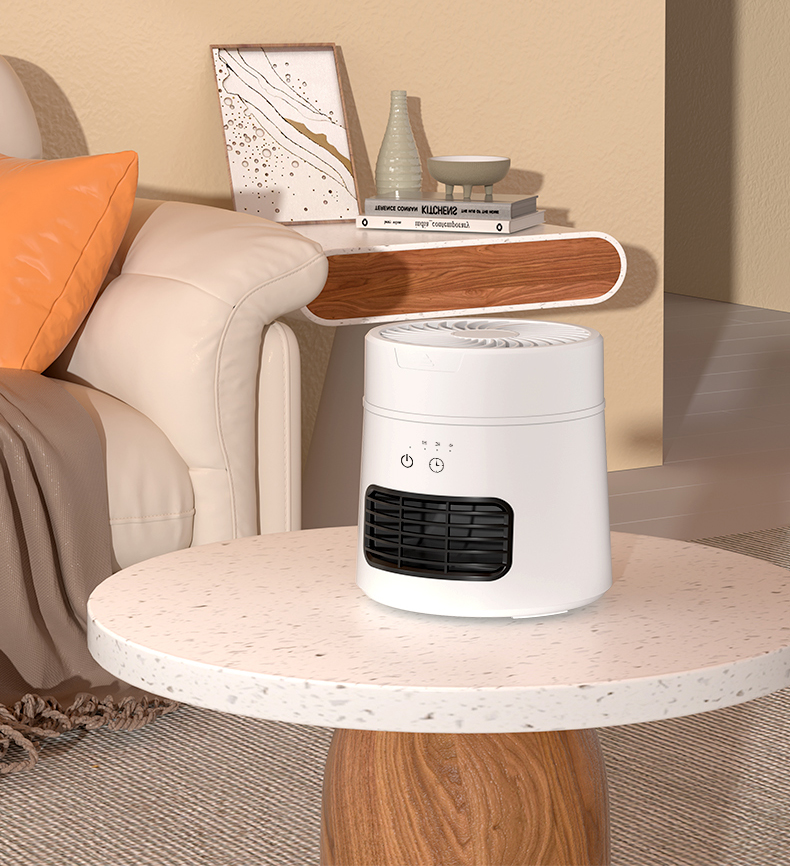 Smart Portable PTC Office Mini Heater Home Desktop Fast Heat Saving Power Small Heater 2 in 1 Fan Cooler and Heater