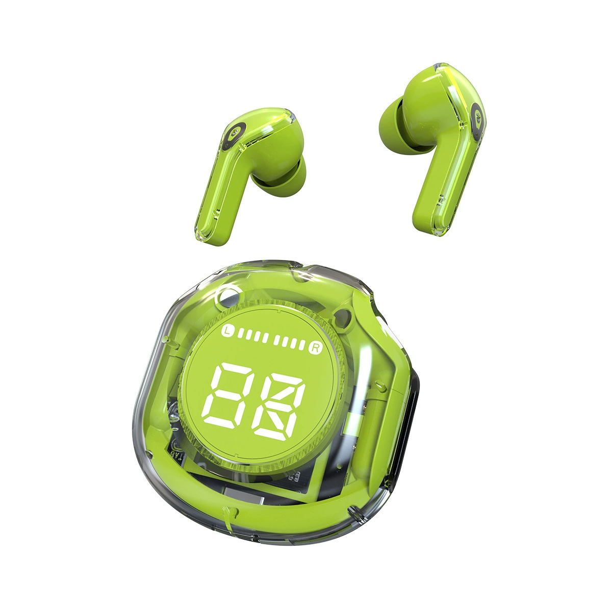 Factory Wholesale Silicone Wireless BT Earphone Ari31 Digital Display HK3 Gaming Headset Semi In-Ear Headphone TWS Earpiece detail