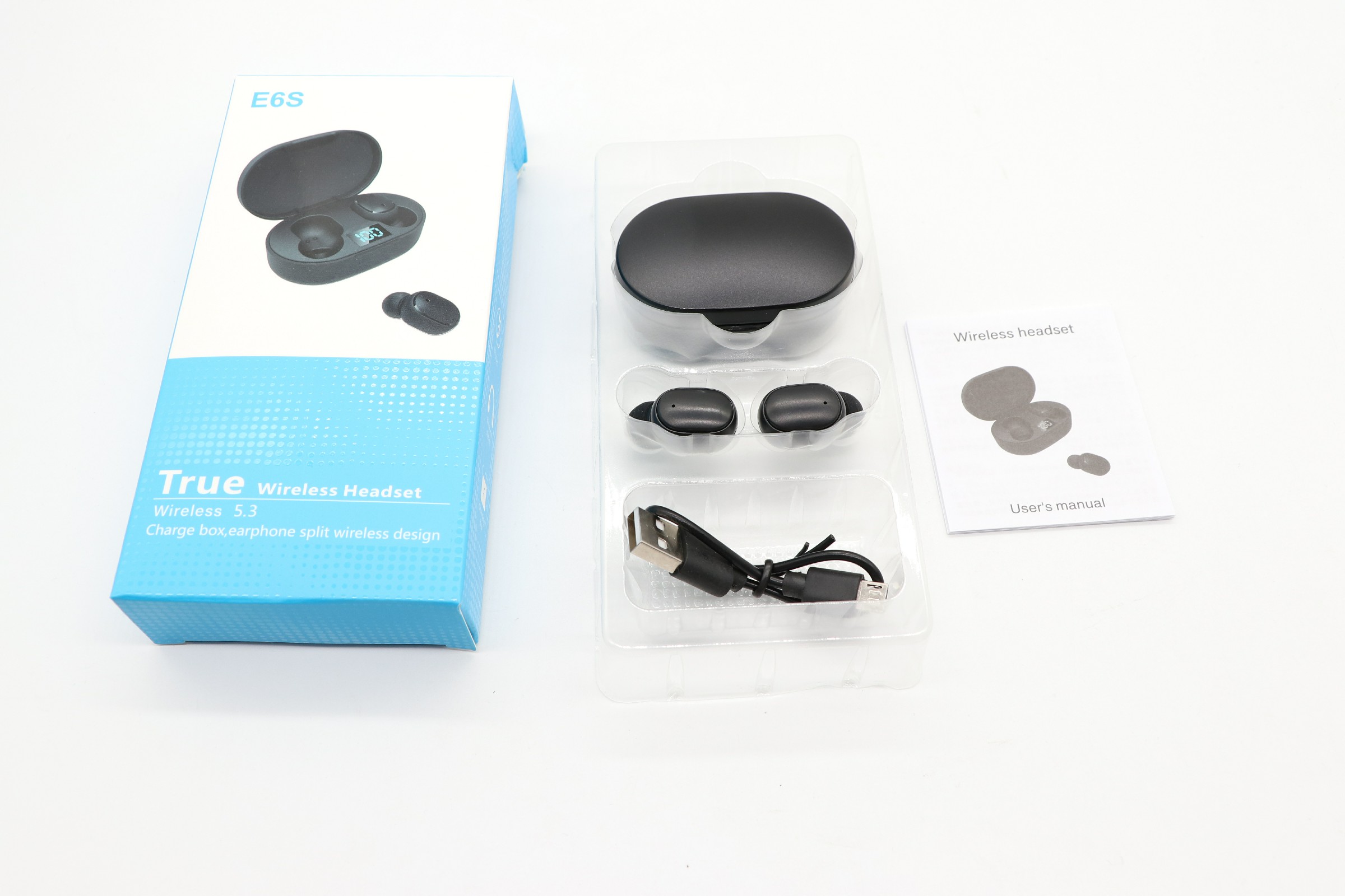 Wireless Earbuds Bluetooth 5.4 Headphones Deep Bass Stereo for AI Clear Calls Earphones In-Ear  Ear Buds for Phone Gaming TWS detail