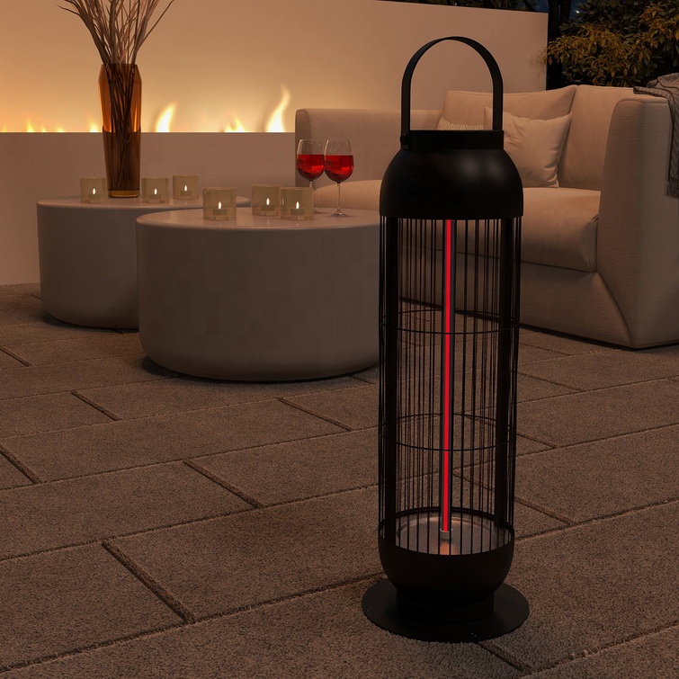 1000W Portable Patio Heater with Outdoor Electric Lantern Style product view