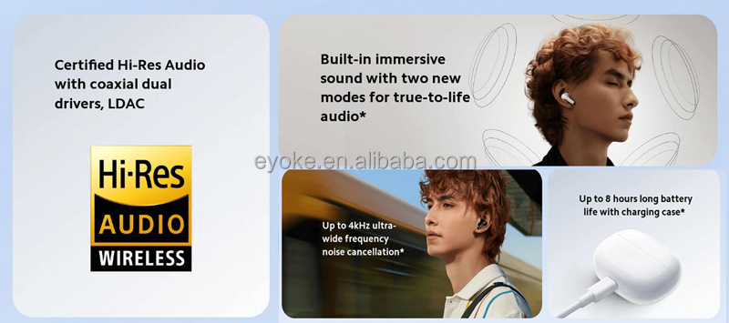 High Quality New Arrivals Noise Cancelling In-ear Ear Buds 4 TWS Earphones ANC Bluetoothes Headphones Wireless Earbuds Headset detail
