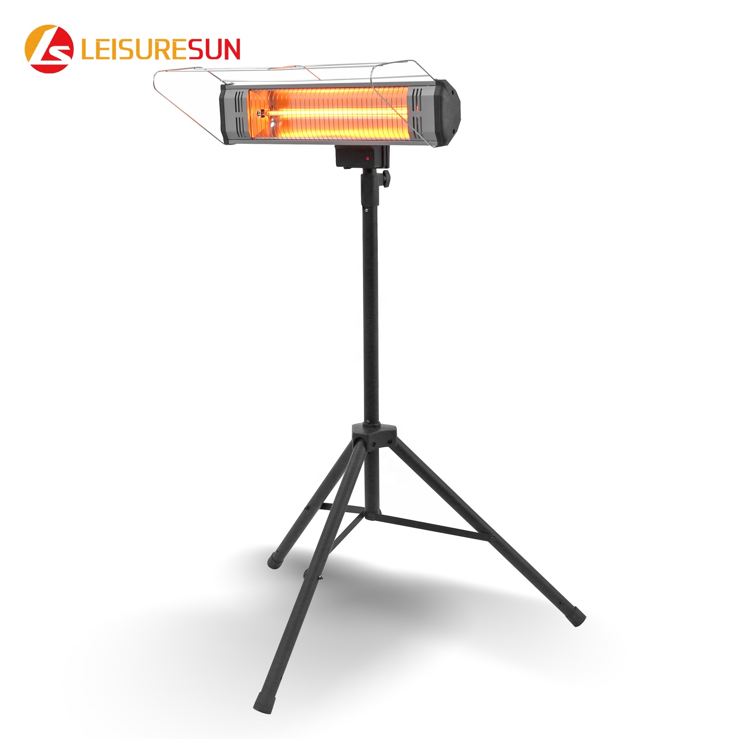 EH210TTR 1500W Workspace Infrared Electric Heater with Tripod Stand and Remote Control Quartz Heater Targeted Heat Distribution