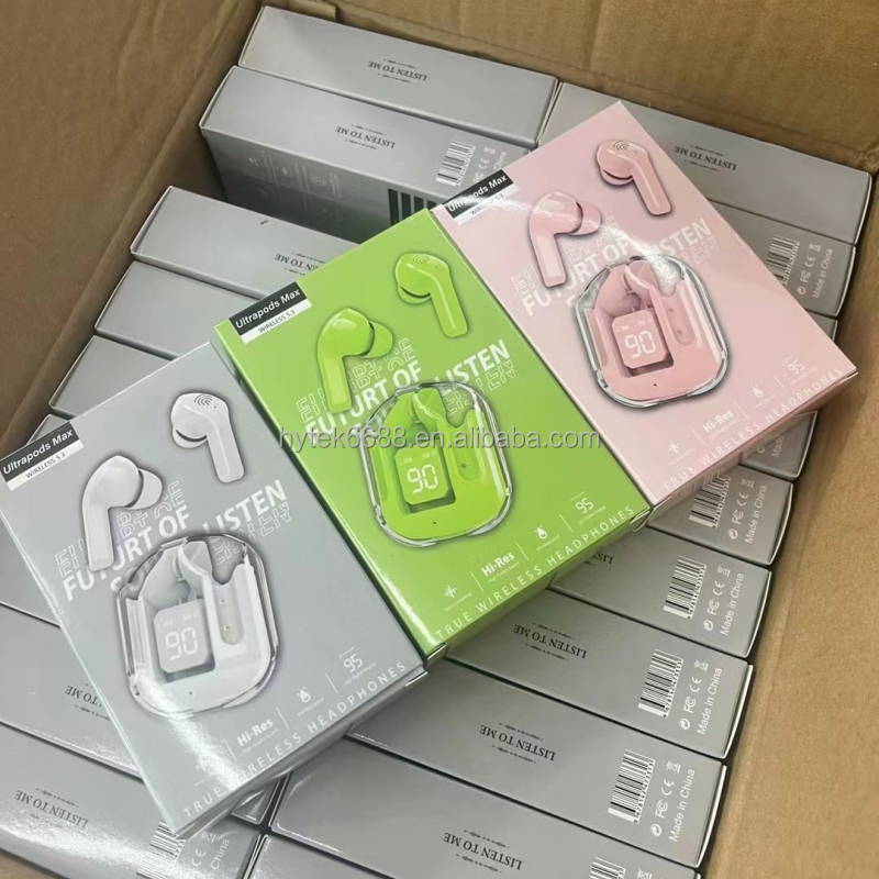 Transparent Ear Buds in Ear Earphones LED AIR 31 Headphone Wireless Earphone Waterproof Audifonos Ultraprods Pro Ultrapods Max detail