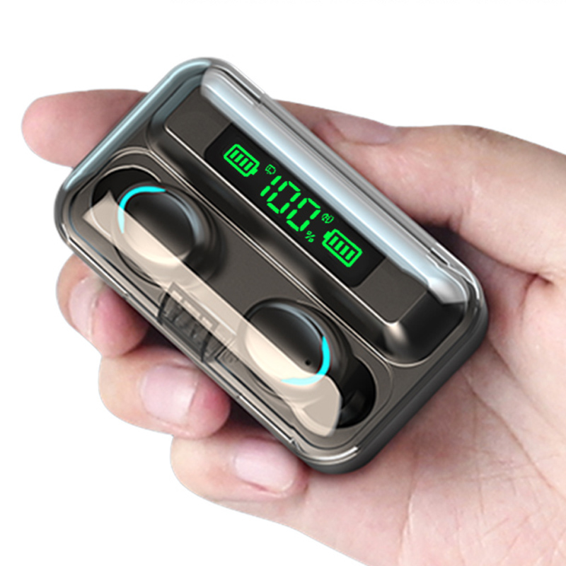 Oem Custom logo 2000mah Power Bank Ipx7 Waterproof Binaural Call 5.0 True in Ear Origin F9 5c F9-5 TWS Wireless Earbuds Bt 5.0 product view
