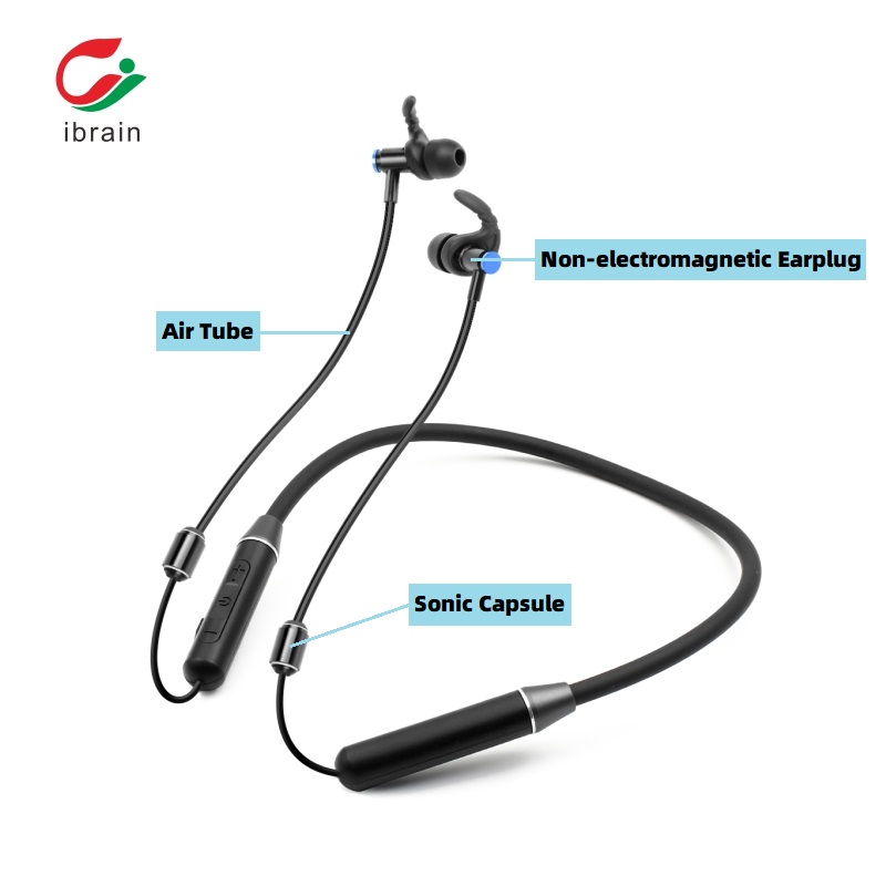 Neckband Earbuds Anti-radiation Safe Air Tube Headsets for Mobile Safety Handfree Sports Wireless Earphones