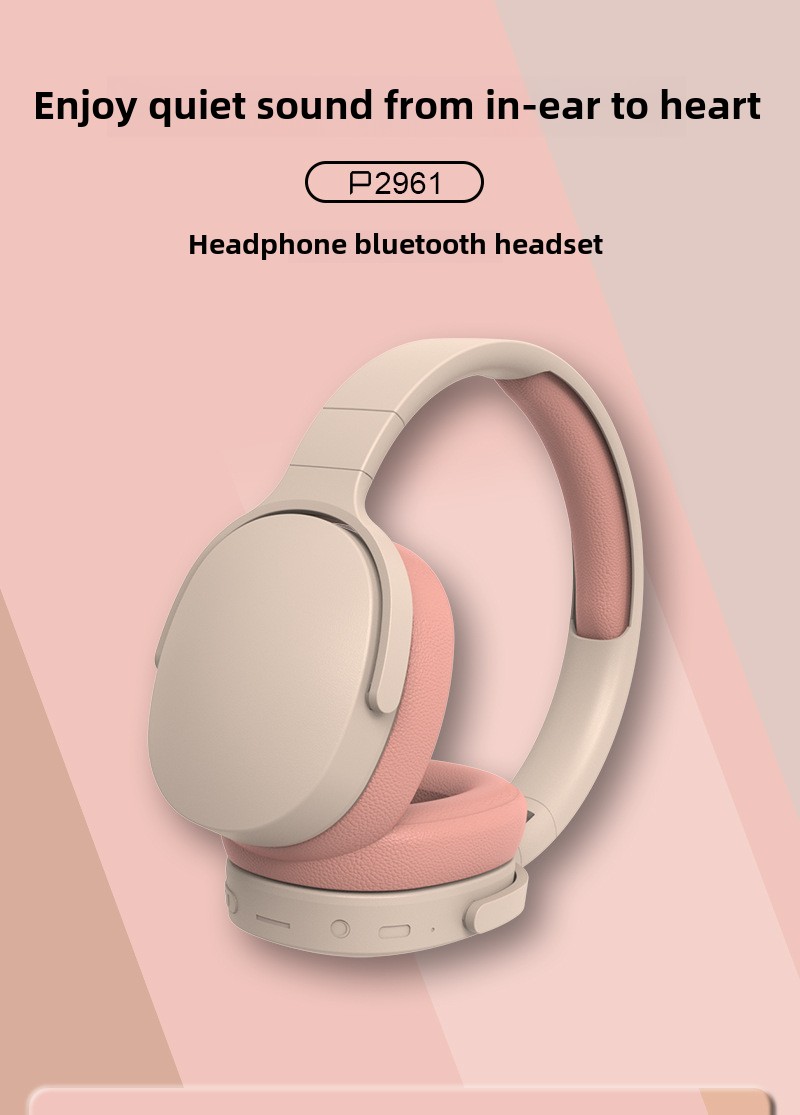 All-Inclusive Wireless Bass Long Life Head-Mounted Bluetooth Direct Sales Cross-Border Popular LED Headphones detail