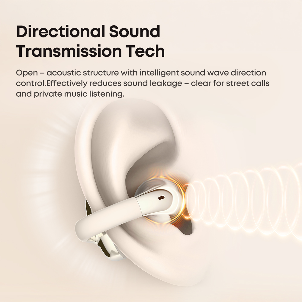 Custom Clip on Ear Earbuds Cute Sports TWS Open Ear Earphone V6.0 Free Clip-On Bluetooth Headphones Over Ear for Running Workout product view